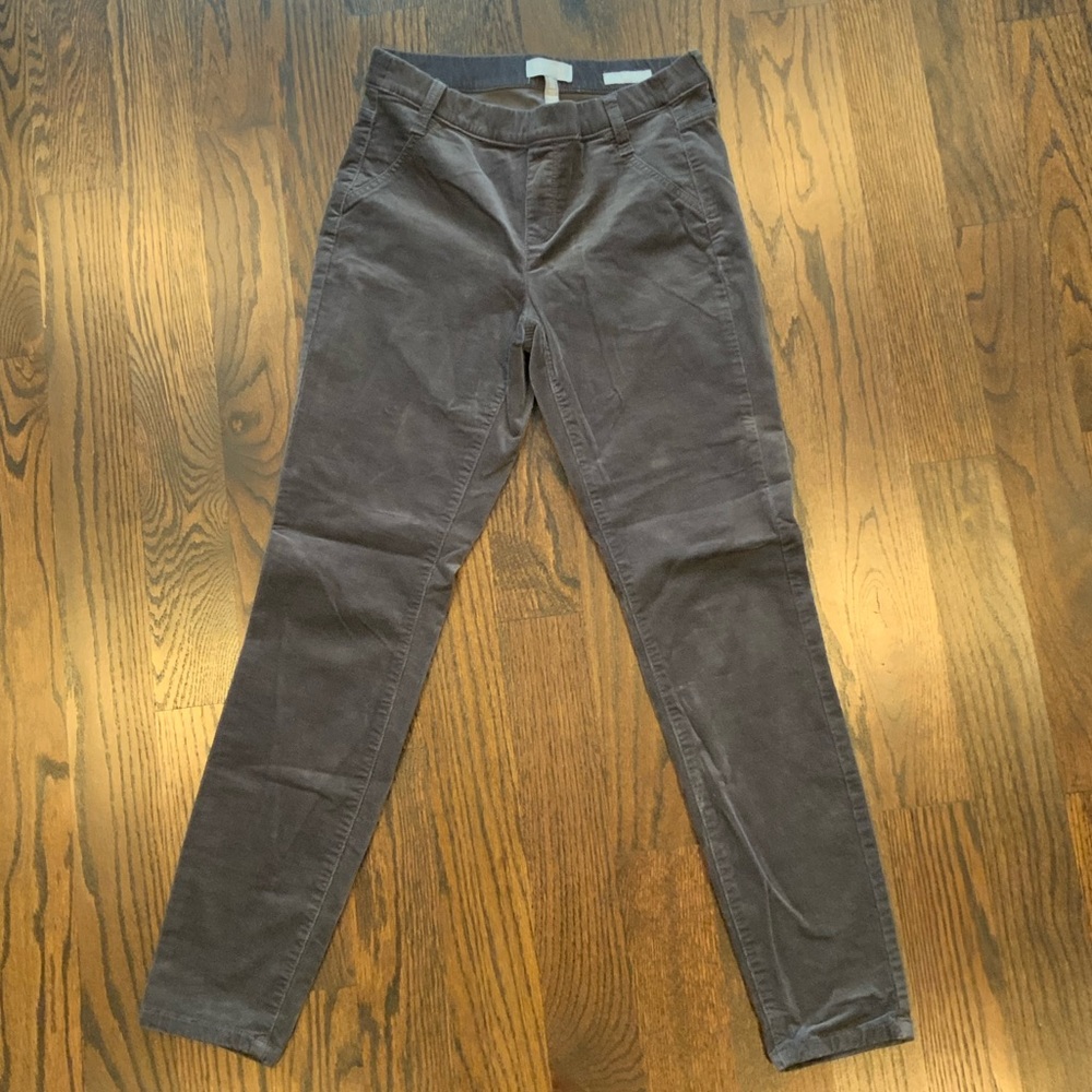 ELLEN TRACY Gray pull on corduroy pant